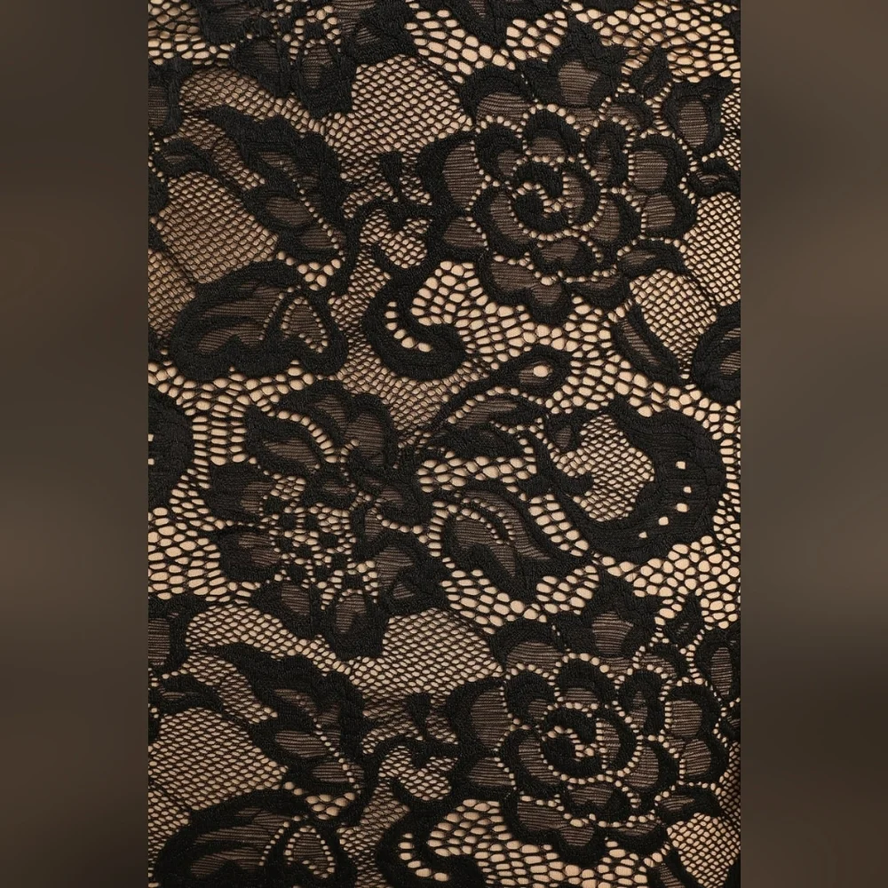 Lulus Sexy Sophistication Black Lace Strapless Trumpet Maxi Dress S Wedding Prom - Picture 6 of 10